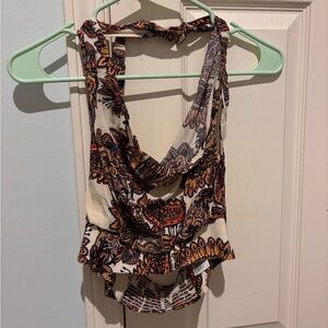 Free People Cowl Neck Halter Top